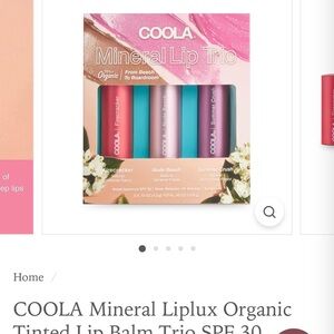 COOLA Mineral Lip Trio - Pink, Nude, Mint